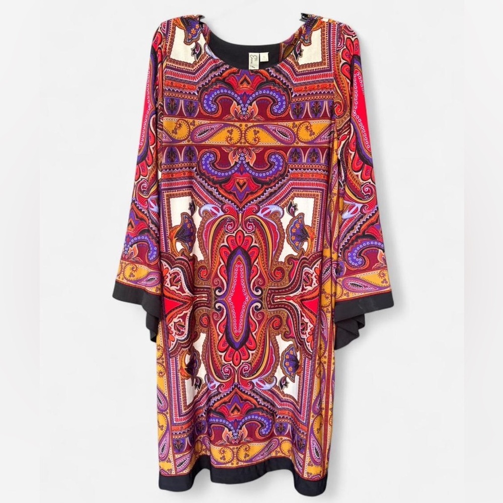 Emma & Michele Multicolor Paisley Dress